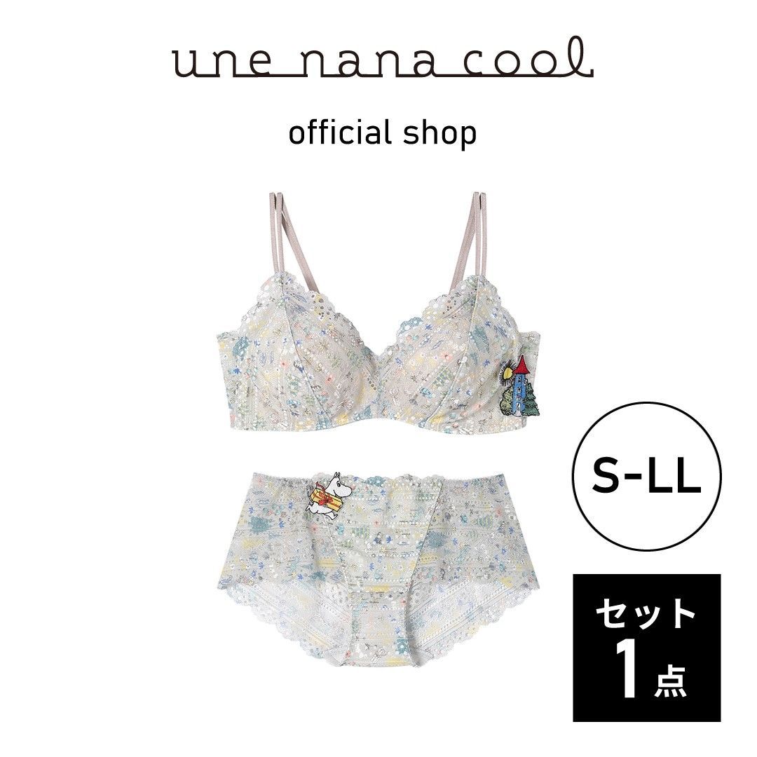 。わか様。ウンナナクールムーミンコラボブラ、レースショーツ、サルートショーツ。 わか様。ウンナナクールムーミンコラボブラ、レースショーツ