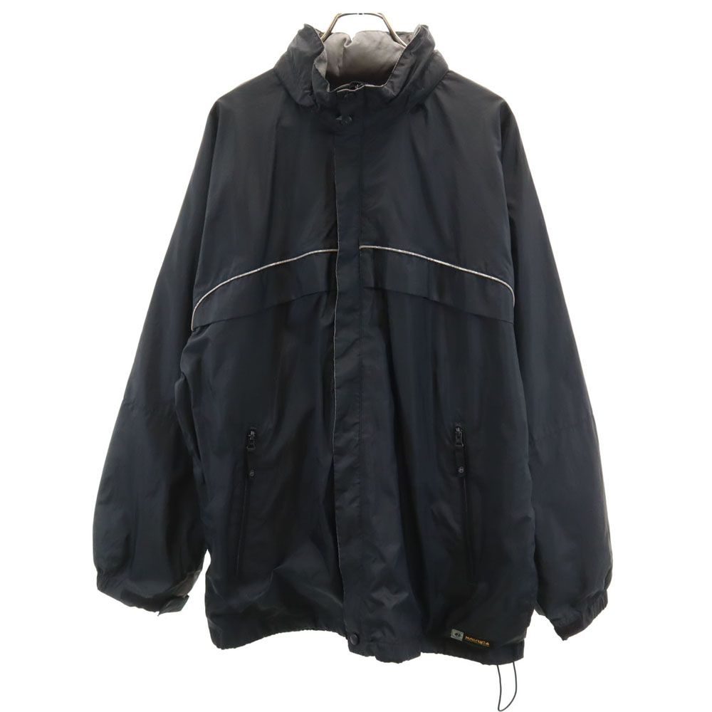 NAUTICA COMPETITION ノーティカ コンペティション ナイロンジャケット XL チャコールブラック 裏メッシュ メンズ 古着