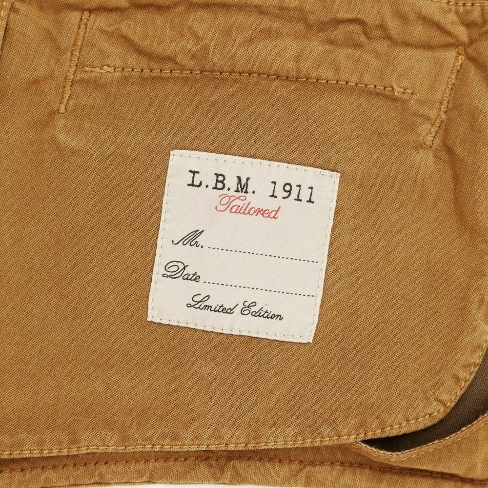 【新品】エルビーエム1911 L.B.M.1911 コットンシルク ダブルジレベスト ブラウン【サイズ46】【メンズ】