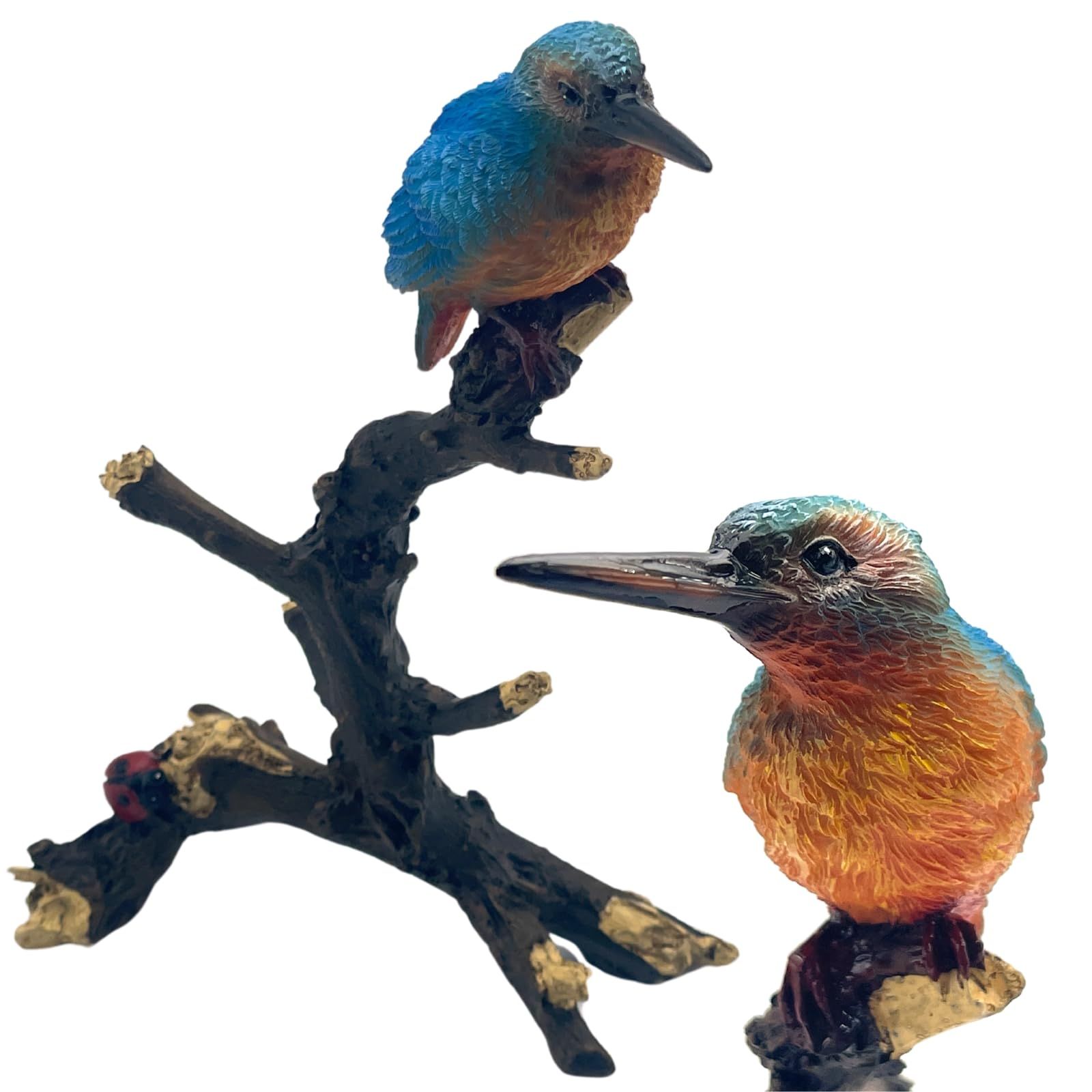 Avidora 鳥 とり オブジェ ガーデニング インテリア 庭 置物 リアル 動物 小鳥 カワセミ [カワセミ]