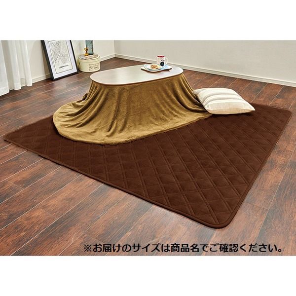 パーソナル ラグ マット ふつうタイプ 約200×240cm ブラウン 保湿 吸