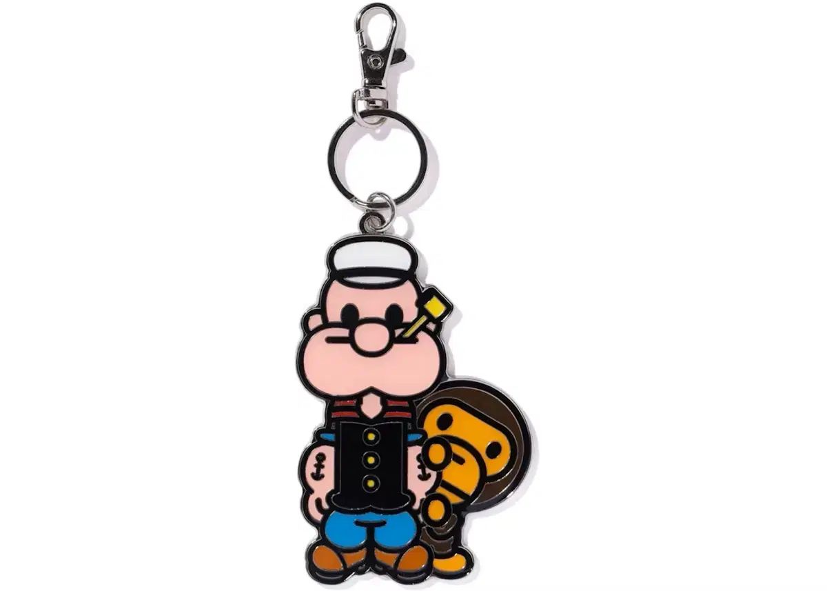 A BATHING APE アベイシングエイプ X ポパイ コラボレーションのみ キーホルダー OS