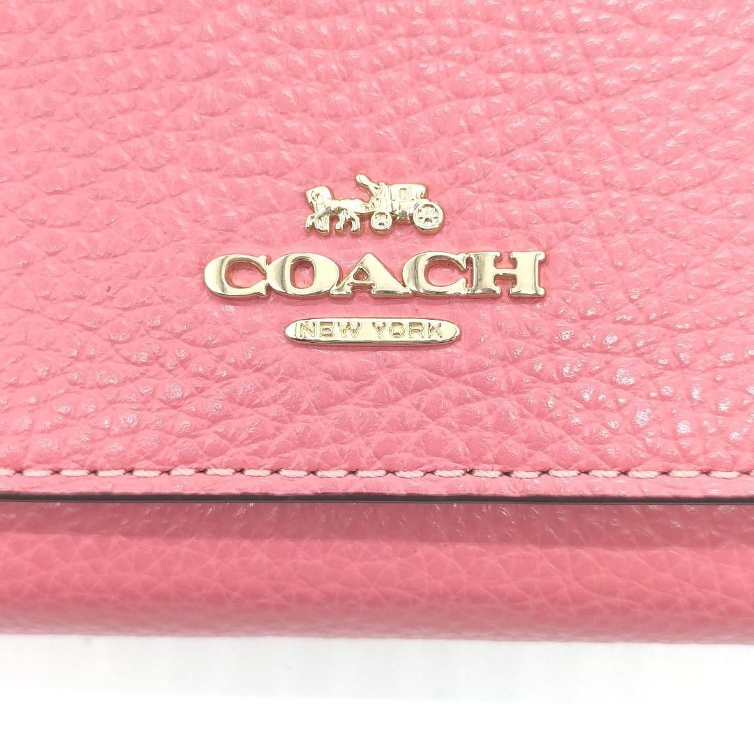 [COACH] コーチ スリム 三つ折り 長財布 CC815（ピンク） COACH] コーチ 日本未入荷 スリム 三つ折り 長財布 CC815（ピンク