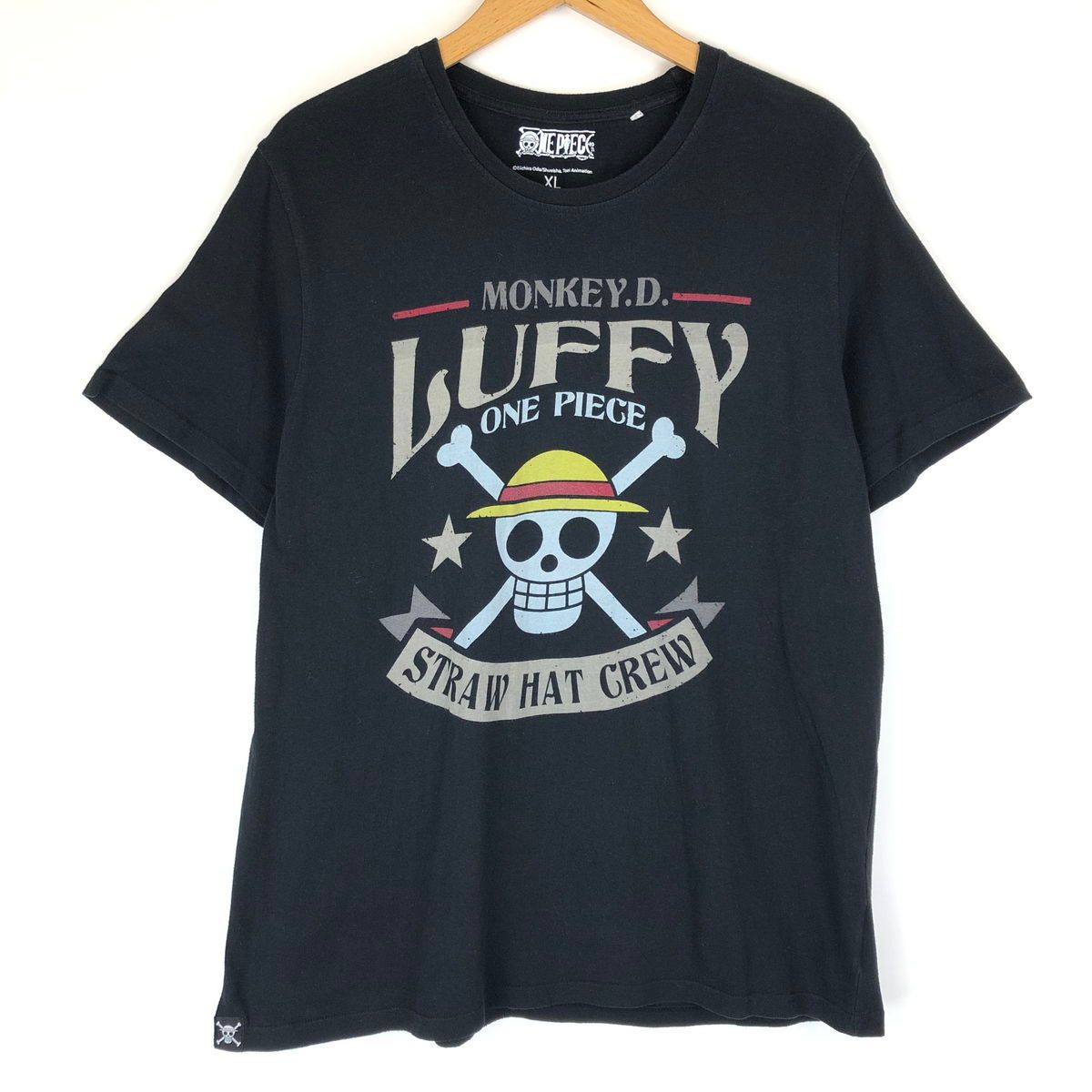 【古着】 ONE PIECE ワンピース キャラクターTシャツ アニメ ワンピース 海外版 ブラック系 メンズXL n013035