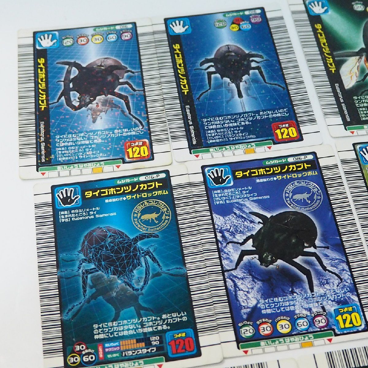 新甲虫王者　ムシキング　トレカ 甲虫王者ムシキング【016 タイゴホンヅノカブト キラ パラレル