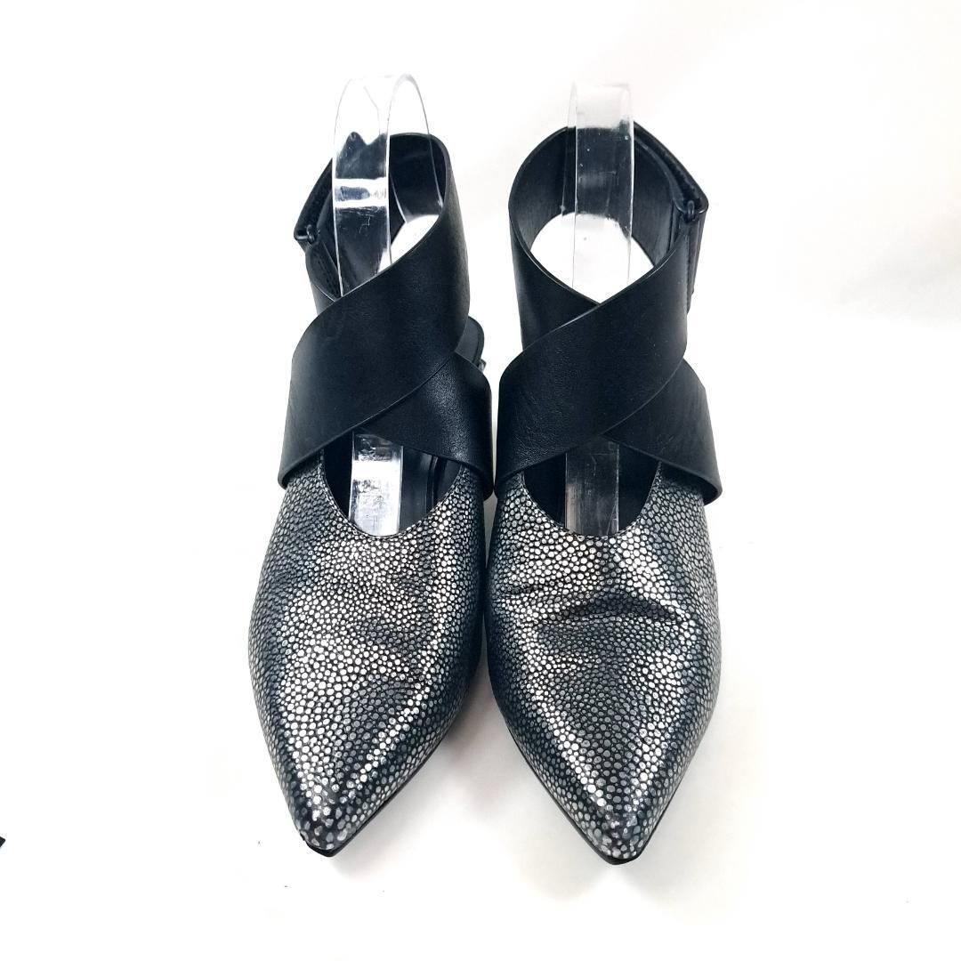 UNITED NUDE ポインテッドトゥ ストラップ 替えリフトあり サンダル UNITED NUDE ポインテッドトゥ ストラップ 替えリフトあり