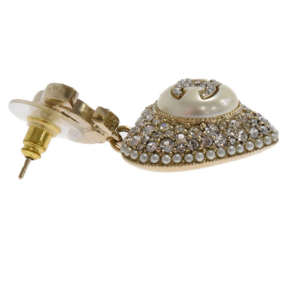 CHANEL (シャネル) ココマーク ロゴ ラインストーン ハート