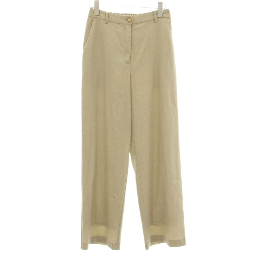 トゥデイフル TODAYFUL 24SS Easy Chambray Trousers イージーシャンブレートラウザーズ パンツ ストレート ジップフライ 36 ベージュ 12410718 |KU