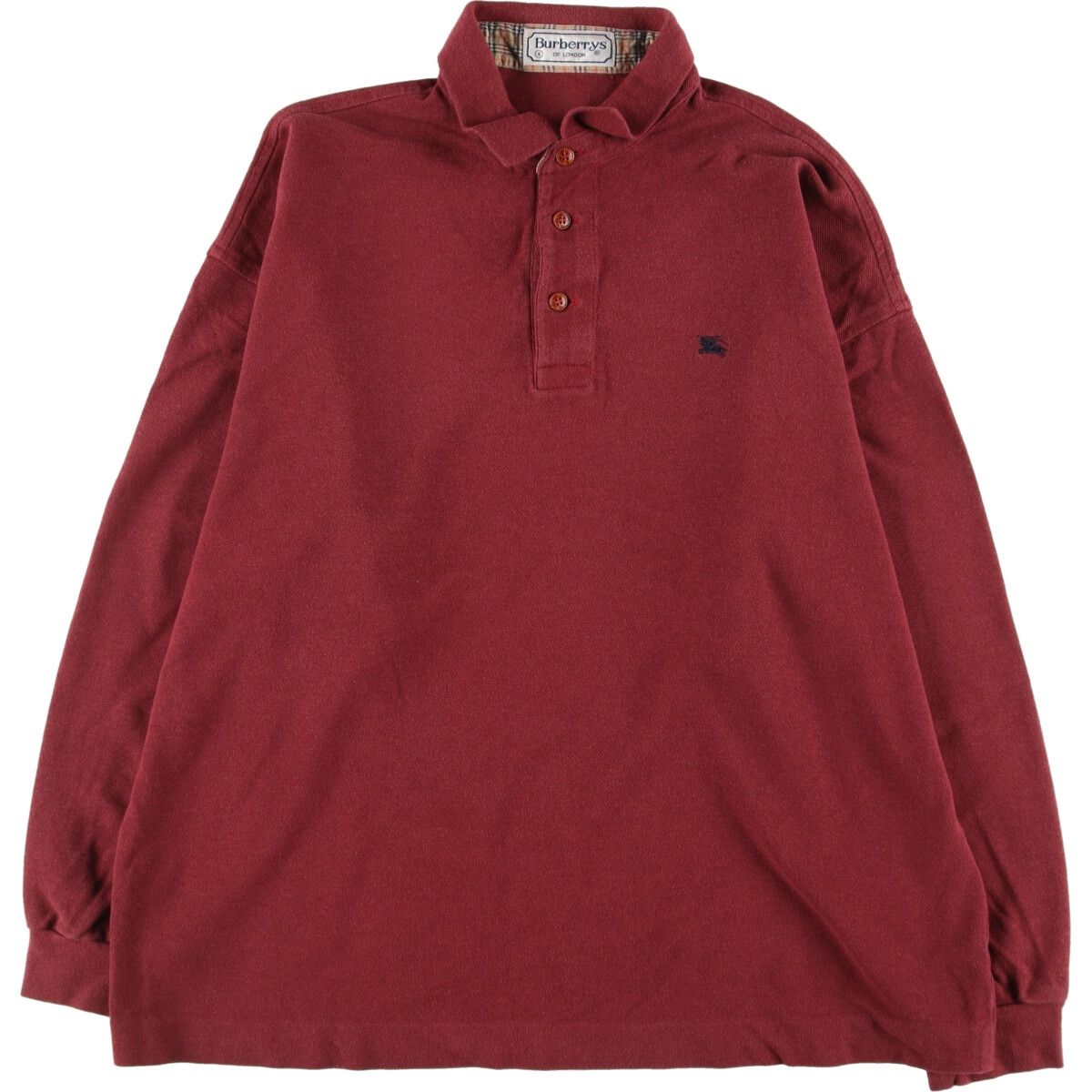 古着 バーバリー Burberry's LONDON 長袖 ポロシャツ 8 メンズXL/eaa332483