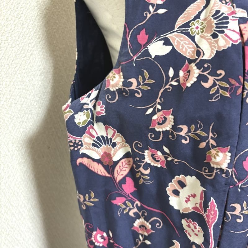 フラワープリント ノースリーブ ロングワンピース　ローラアシュレイ LAURA ASHLEY (ローラアシュレイ) ロングワンピース