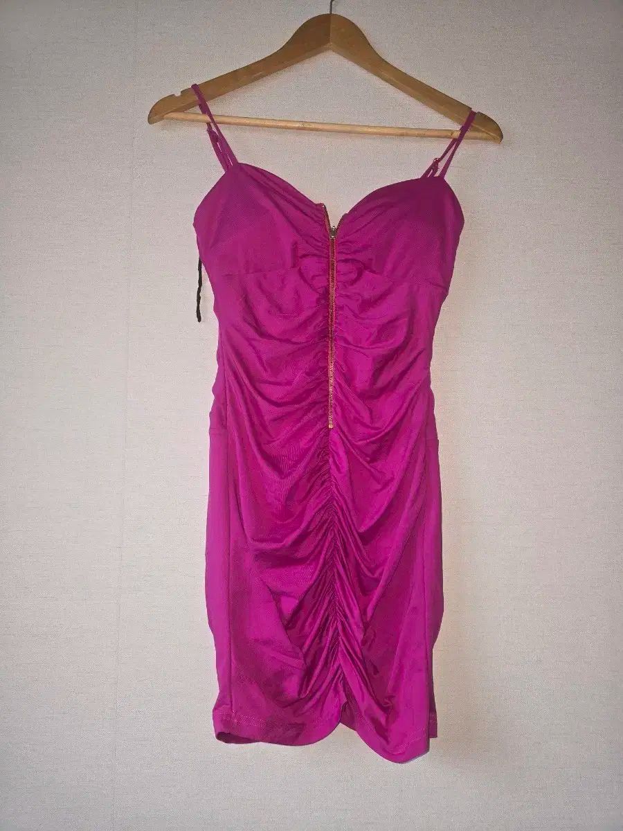 ヴィンテージ 姉ギャル ホットピンク シャーリング ミニ ONE PIECE