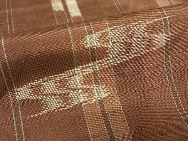 平和屋着物○本場琉球絣 紬 飛鳥文 正絹 逸品 未使用 AABB0249zg 平和