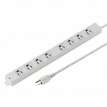 サンワサプライ 工事物件タップ 3P・8個口・10m TAP-K8-10