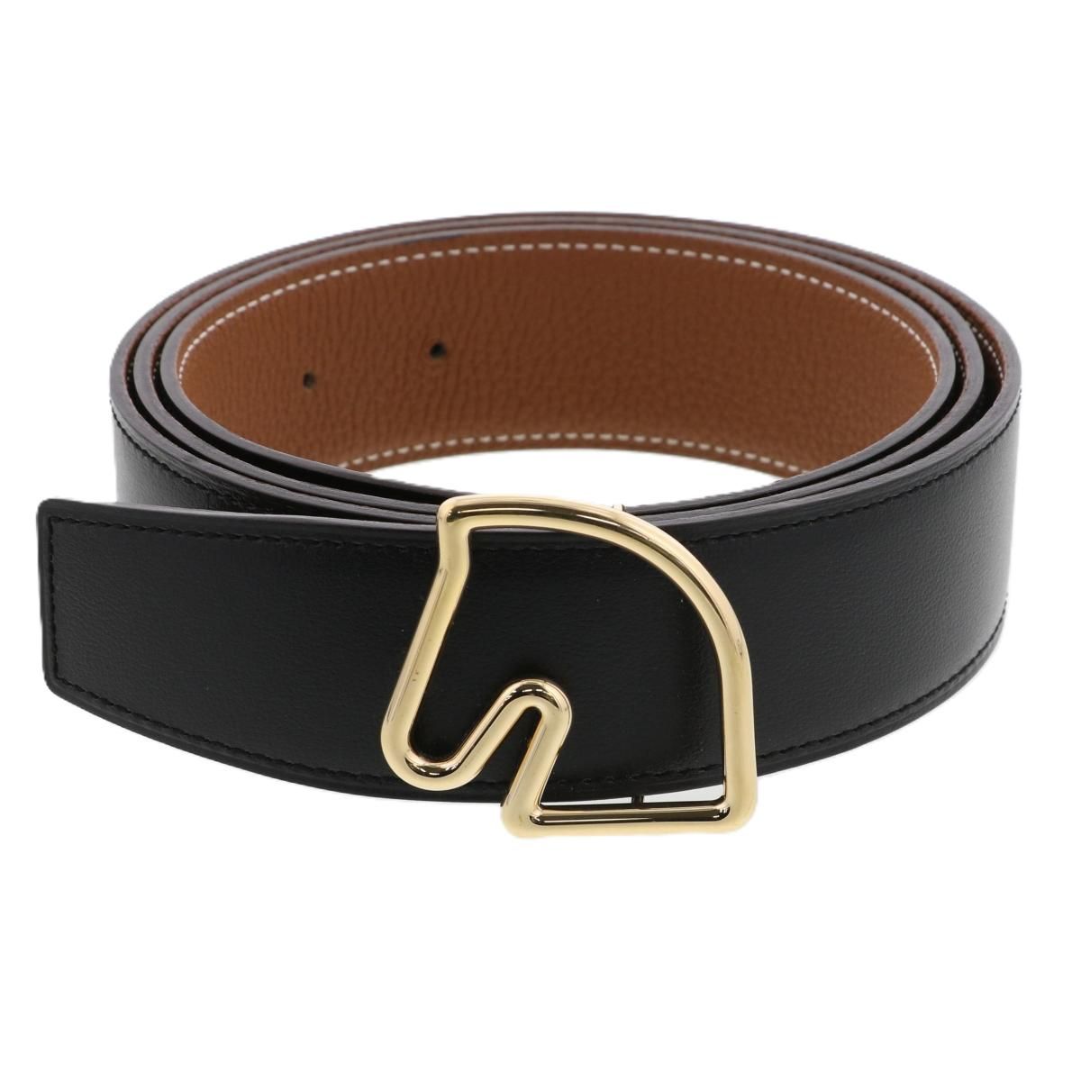HERMESエルメス ベルトシュバル ホースバックル ボックスカーフ