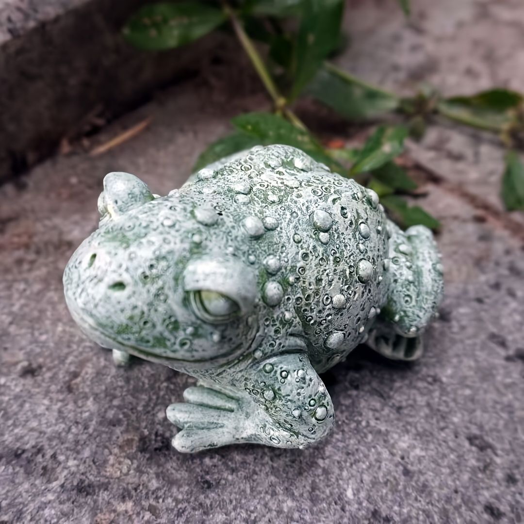 置物 オブジェ ガーデンオーナメント カエル かえる ガマガエル リアル