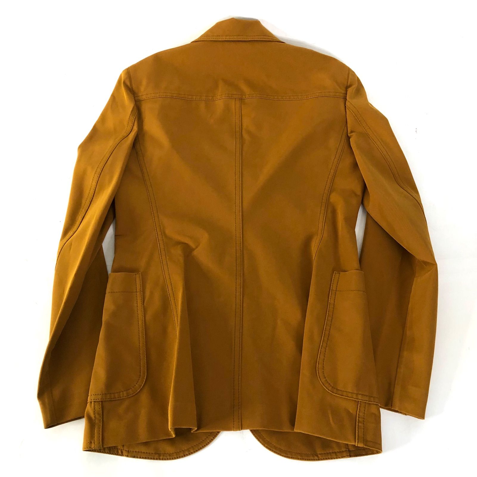 PRADAレザー 3B シングル テーラードカラー ジャケット ブラウン 中古・古着通販】PRADA (プラダ) 2Bレザージャケット ブラウン