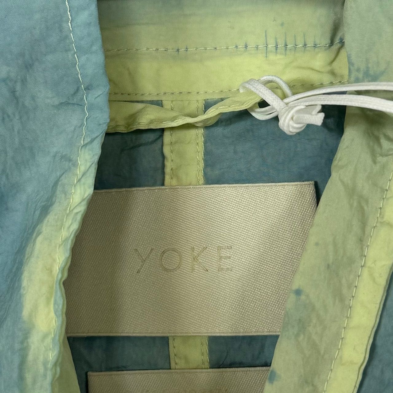 定価74800円 新品 YOKE 23SS SPRAY PRINTED NYLON SNOWPARKA スプレー 
