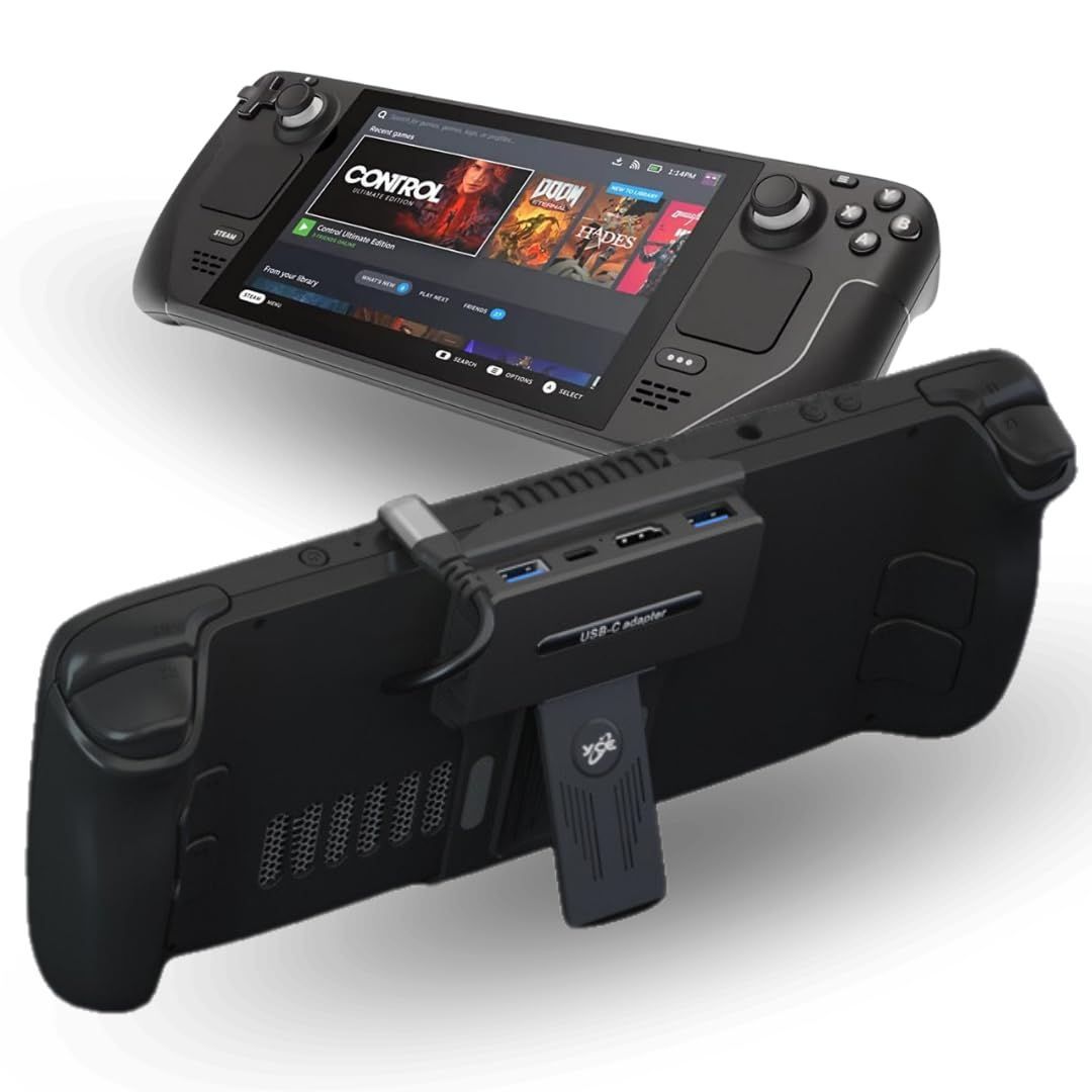 3.0ハブ USB PD急速充電 スタンド機能 100W HDMI ハンドヘルドモード 4K 5-in-1 ドッキングステーション 旅行 Deck Steam オフィス GAMES EGGSLINER