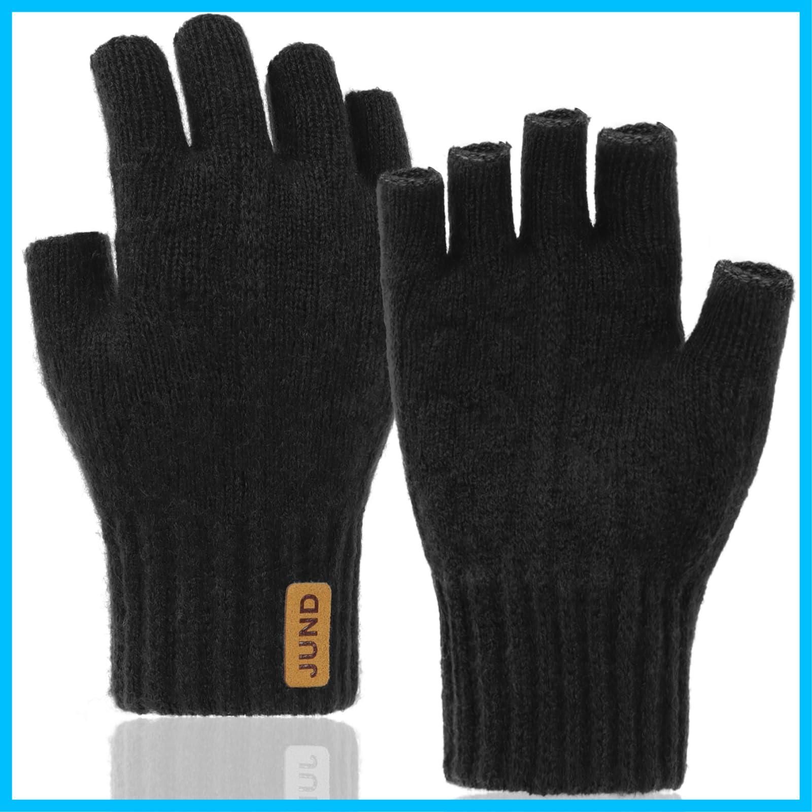 指切り パソコン 指出し スマホタッチ ストレッチ性 ゲーム 肌に優しい 裏起毛 オフィス 厚手 防寒 指なし手袋 自転車 半指で指を自由に動き 暖かく冬を過ごし 指なし 手袋 バイク 防寒手袋 AOY