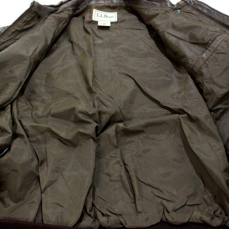 90s USA製 vintage L.L.Bean A-2タイプ フライト レザージャケット