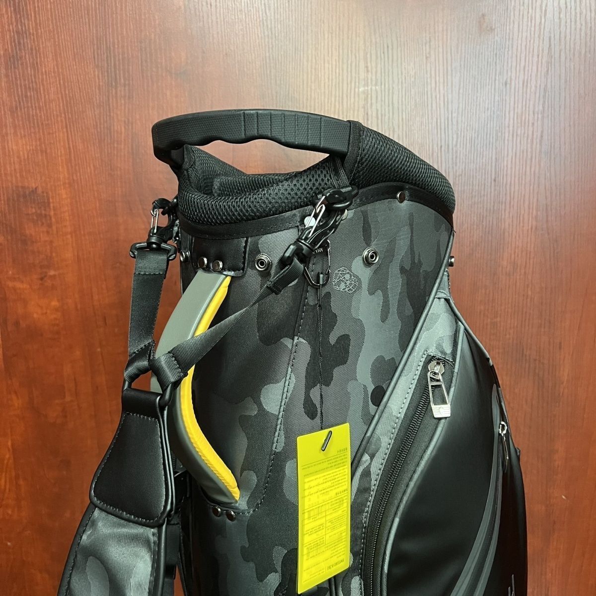 AMAZINGCRE ゴルフスタンドバッグ超軽量 ナイロン素材ブラック