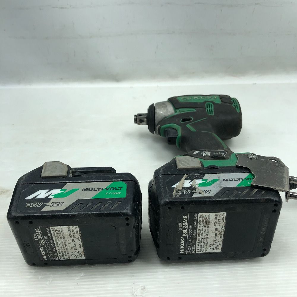HiKOKI ハイコーキ 締め付け工具 インパクトレンチ 充電器 充電池2個 ケース付 WR18DBDL2 グリーン WWW_USTAUSTRALIA_COM_AU