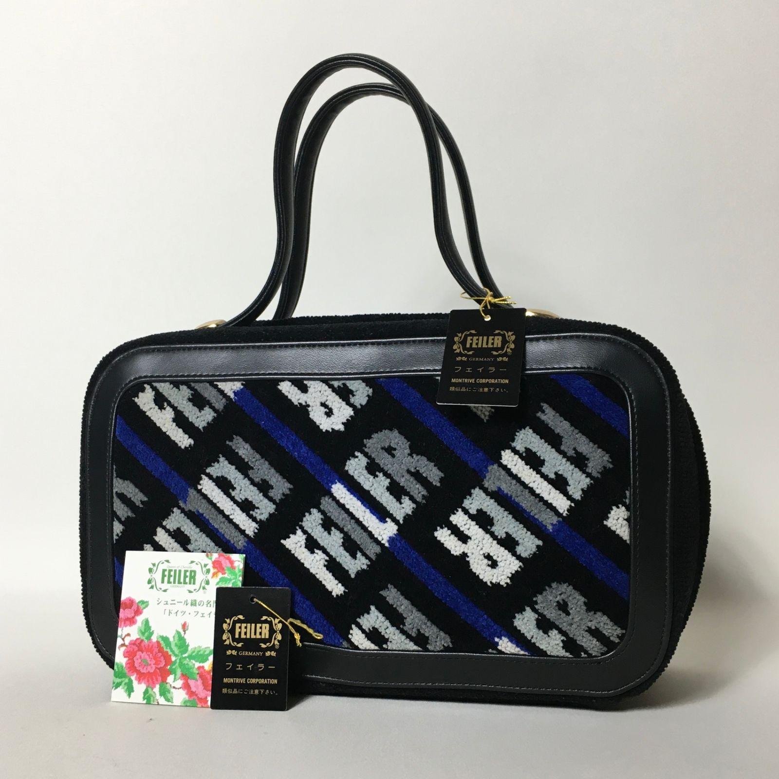 【美品】FEILER フェイラー　ハンドバッグ　ラウンド　ラメ　ブラック　希少 FEILER (フェイラー) ハイジ バッグ ミニハンドバック HEEL