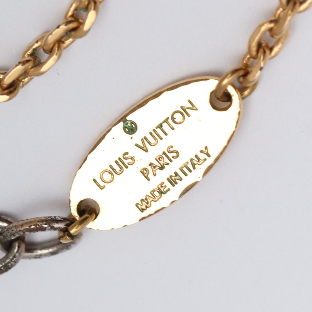 LOUIS VUITTON ロゴマニアネックレス - メルカリ