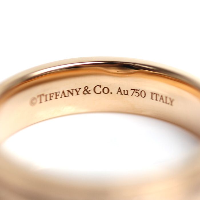 TIFFANY&Co. ティファニー K18PG ピンクゴールド T TWO ナロー ダイヤ リング・指輪 60151401 ダイヤモンド 11号  5.3g レディース 中古 美品