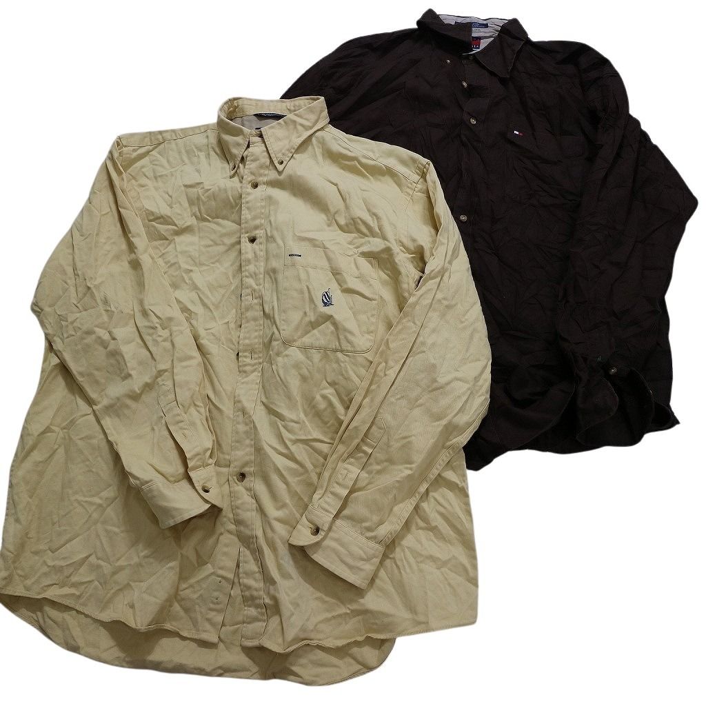 古着卸 まとめ売り 古着屋系ブランドMIX 長袖シャツ 9枚セット (メンズ L /