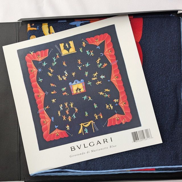 ブルガリ BVLGARI スカーフ サーカス柄 001 ブルガリ BVLGARI