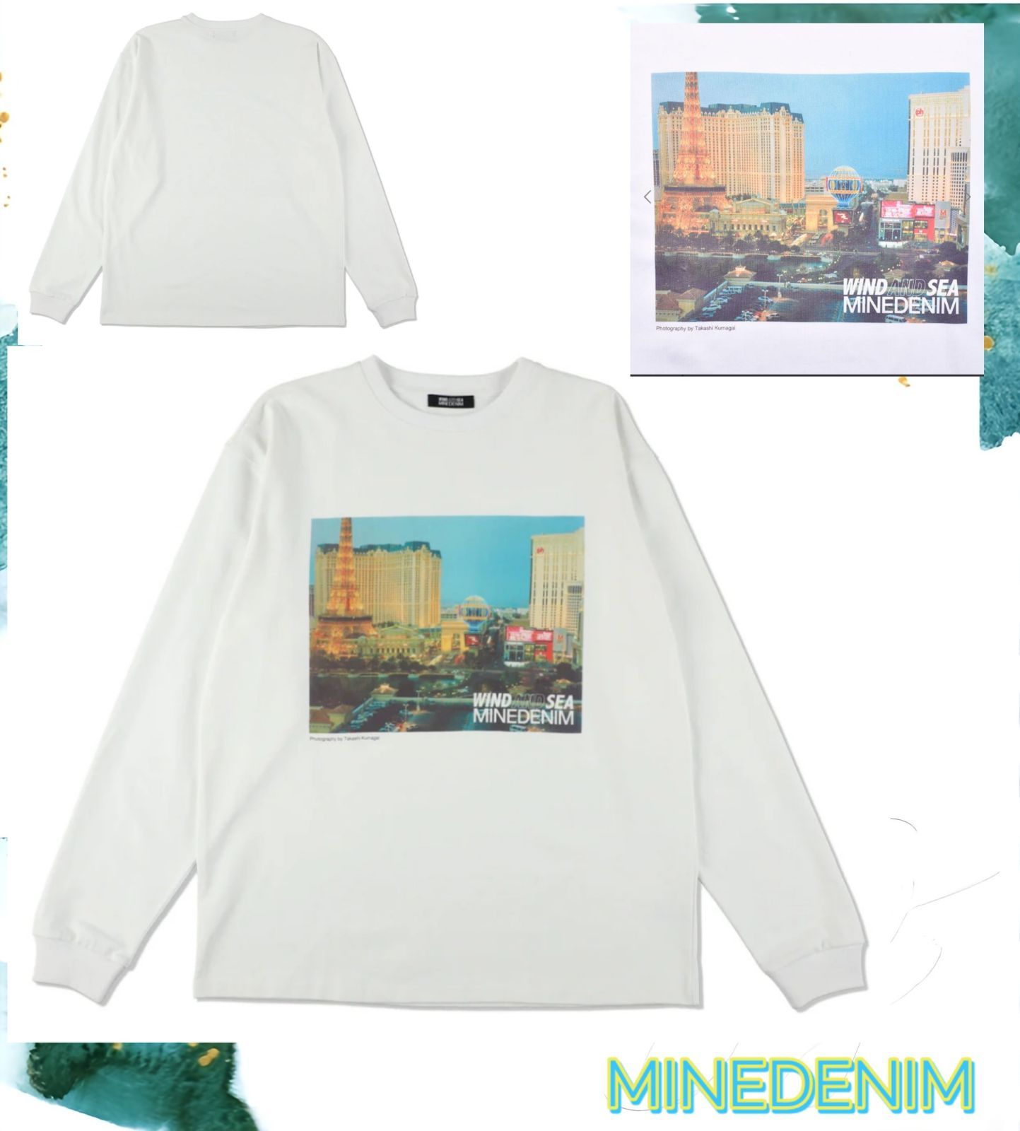 WDS Photo L/S Tee MINEDENIM トップス ロングスリーヴ Tシャツ 