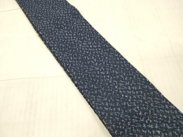 平和屋着物●男性 両面 角帯 霞文 斜線文 正絹 DAAX0397cm