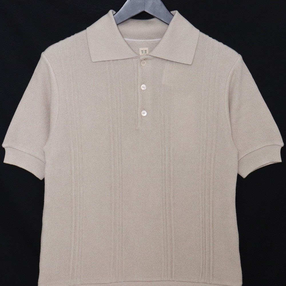 未使用 TAIGA TAKAHASHI C.1960's Polo Knit サイズ36 ベージュ