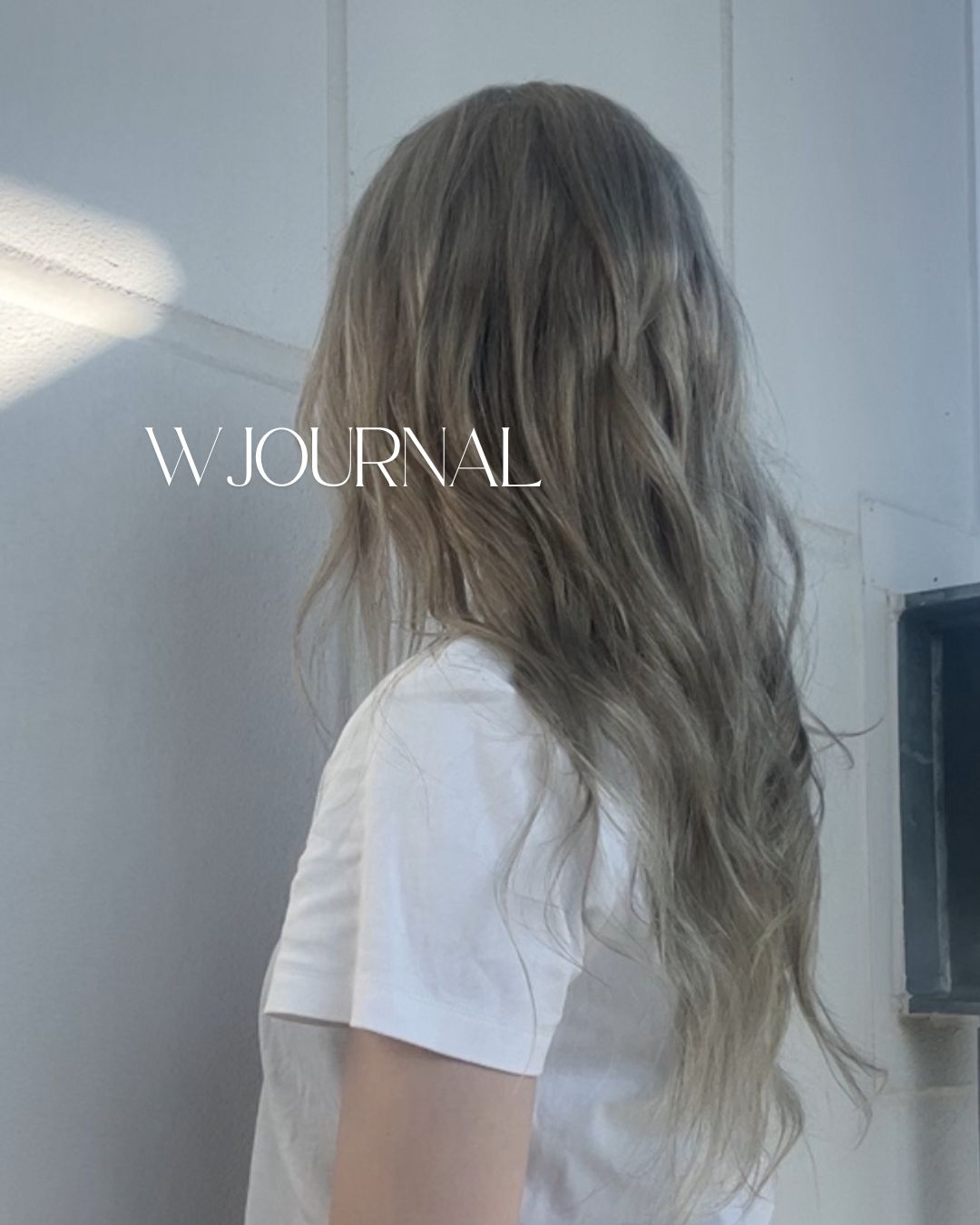 自然なもみあげ｜アッシュブロンド