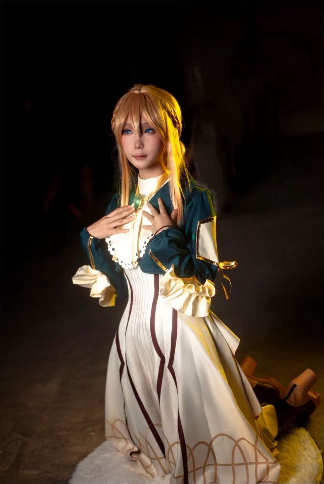 コスプレ衣装セット｜フルセット ウィッグ｜紫羅蘭の永遠花園風｜女性用XS-3XLサイズ