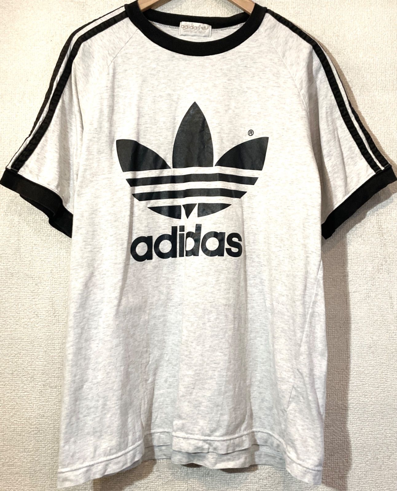 adidas☆80'sVINTAGE☆デサント☆Tシャツ☆トレフォイル☆三つ葉