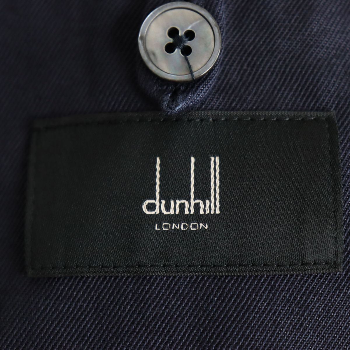 良品○dunhill ダンヒル コットン×リネン FITZROVIA シングル