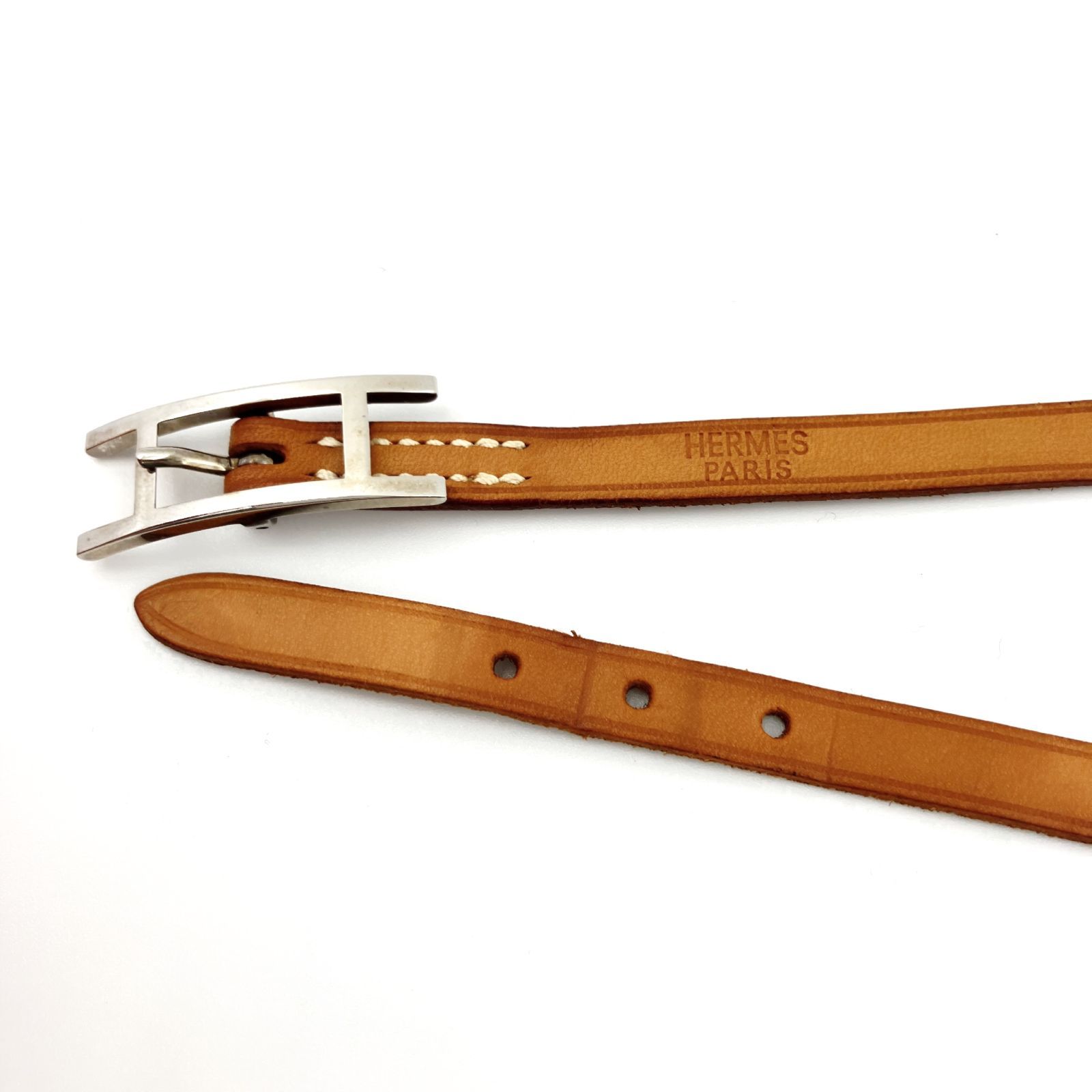 HERMES エルメス アピ3 ブレスレット 三連 ロング チョーカー □G刻印 