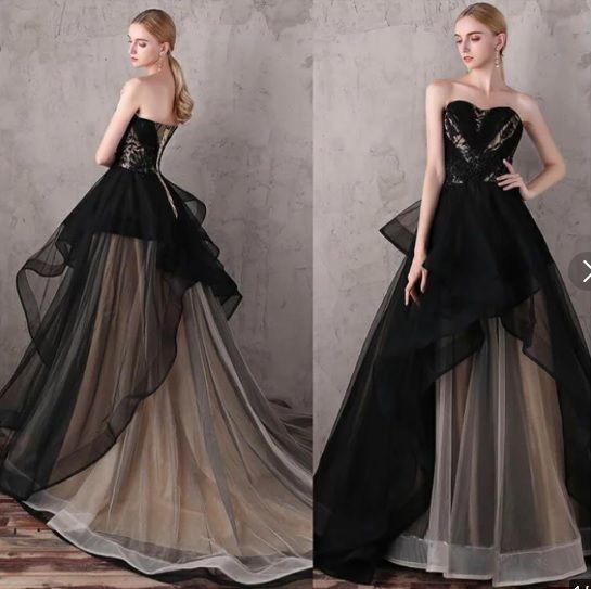 ☆送料無料☆XS～S(5～7号)☆ベアタイプチュールのドレス(OPN1067  