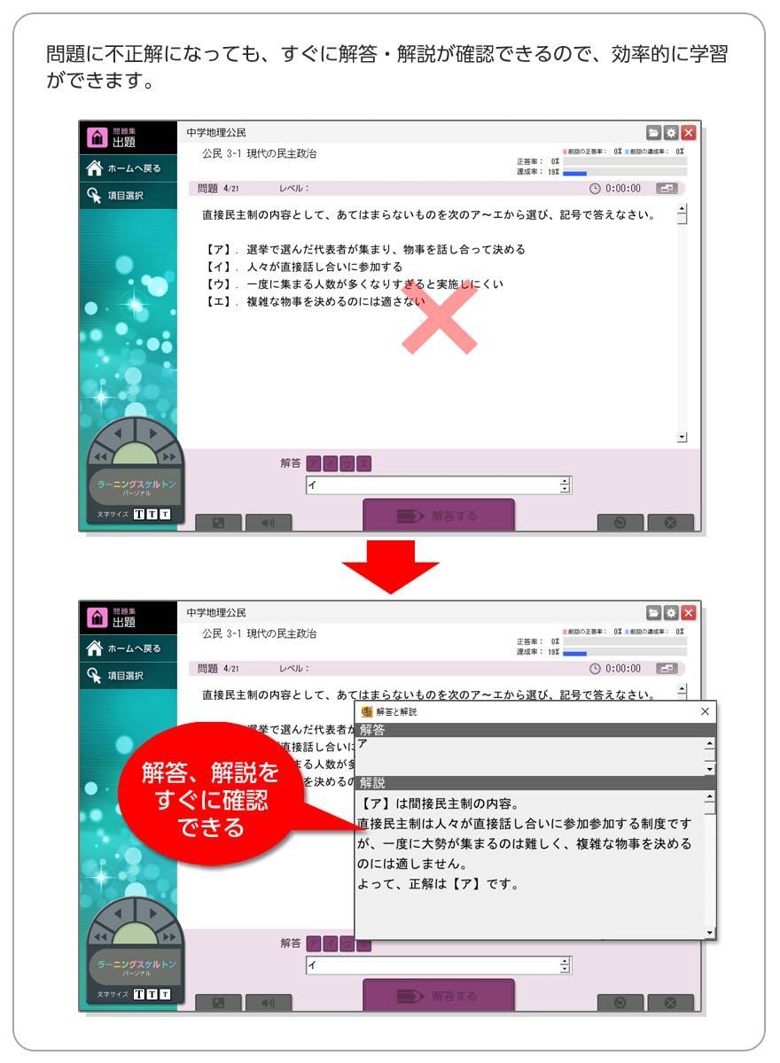 ラーニングスケルトンパーソナル 中学社会