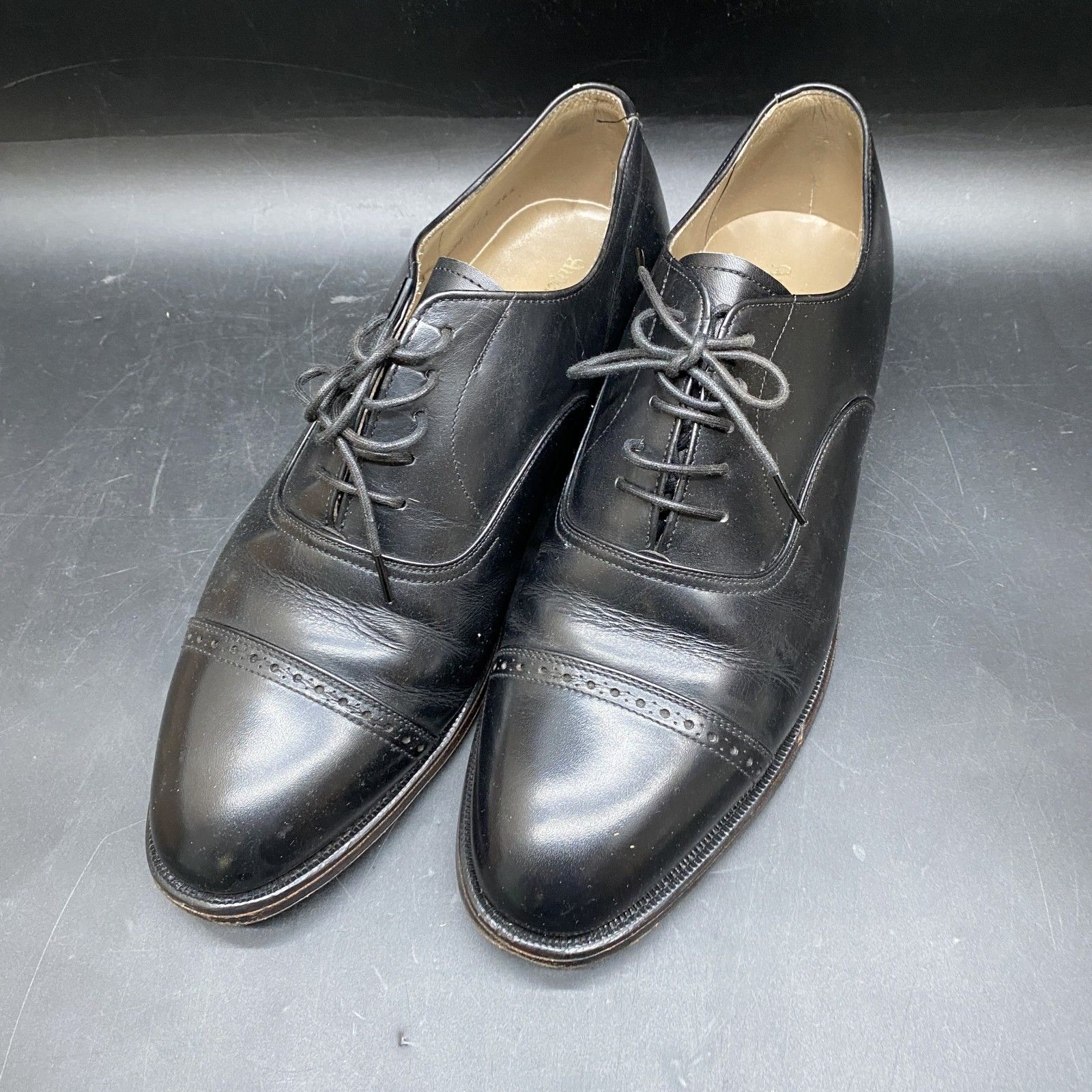 リーガル ブラックレザーキャップトゥドレスシューズ Brooks Brothers ブルックスブラザーズ キャップトゥ レザー