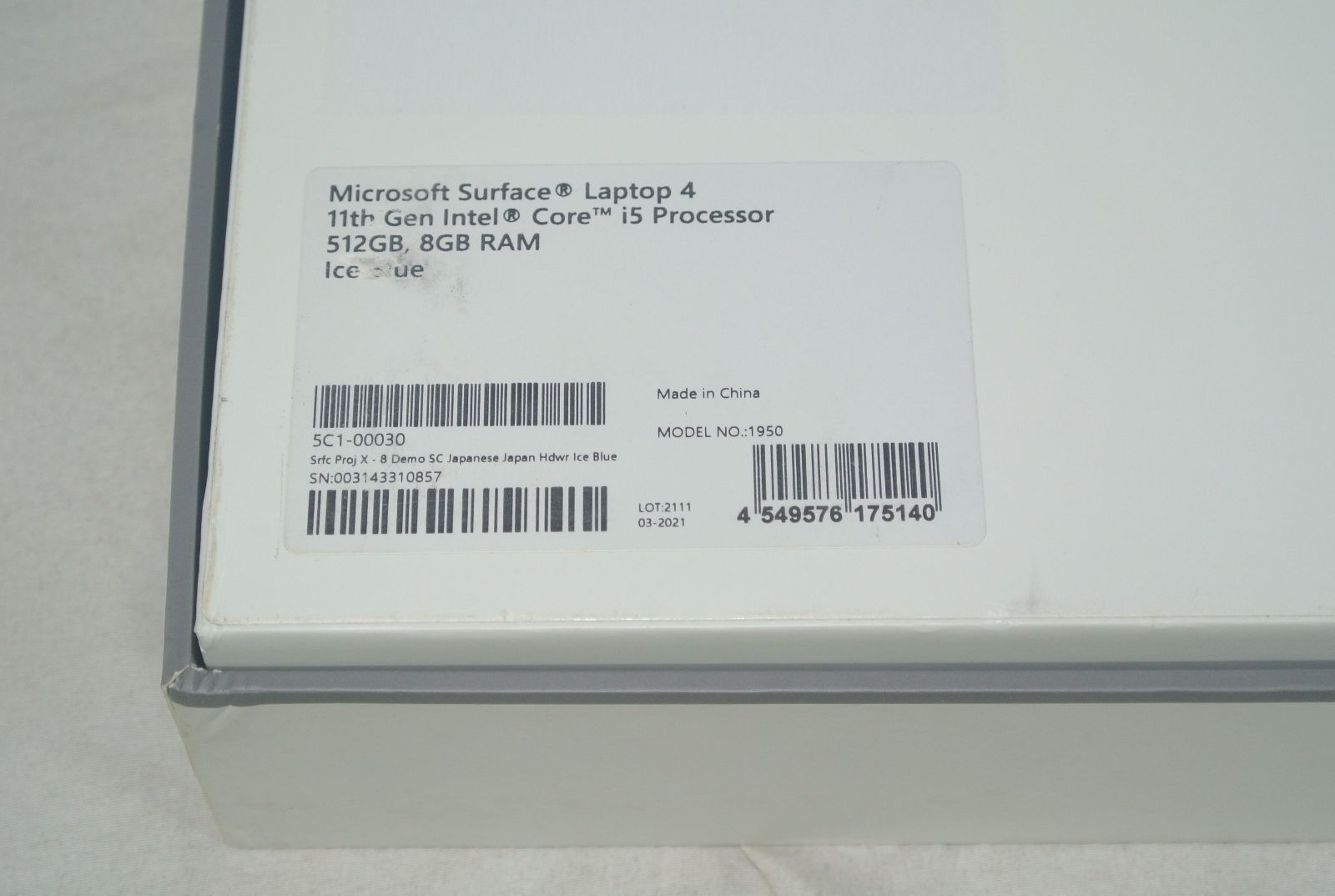 展示美品 Surface Laptop 4 Core i5/8GB/SSD512GB - メルカリ