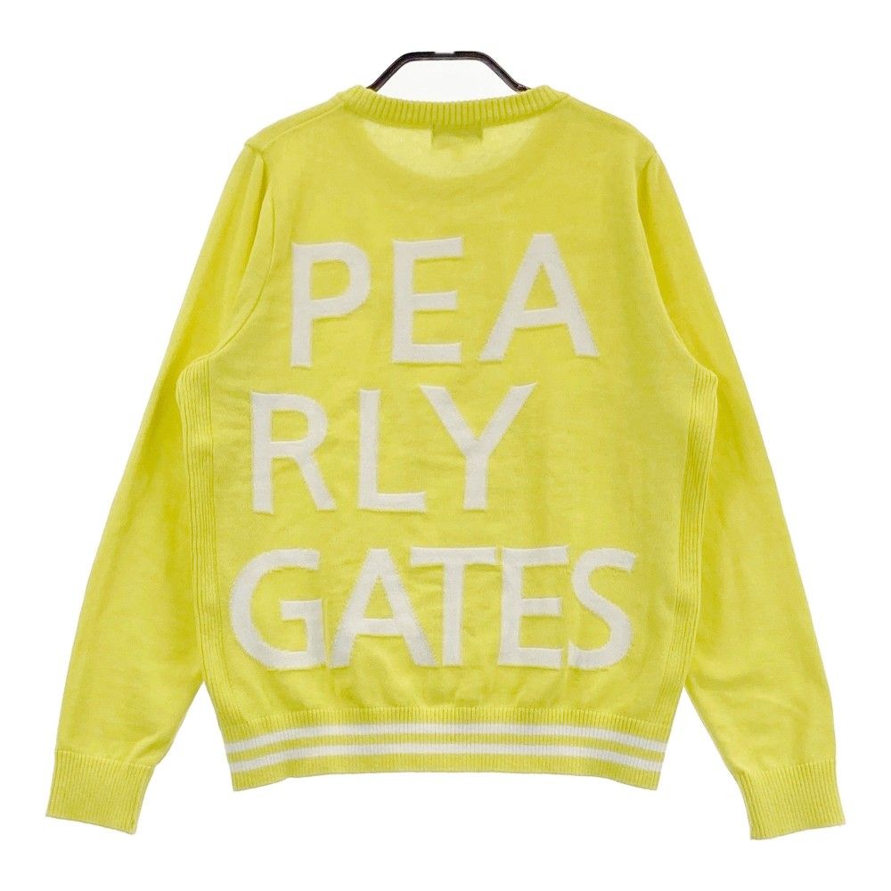 パーリーゲイツ  セーター　サイズ1 パーリーゲイツ ゴルフ ニットセーター ボーダー グレージュ