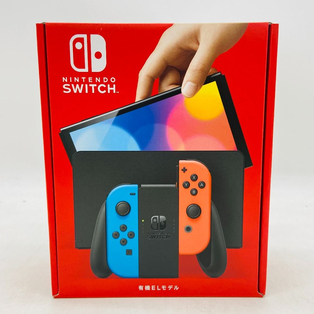 04w1169△【未使用】Nintendo Switch 有機ELモデル HEG-001 ネオンブルー ネオンレッド 中古品 - メルカリ