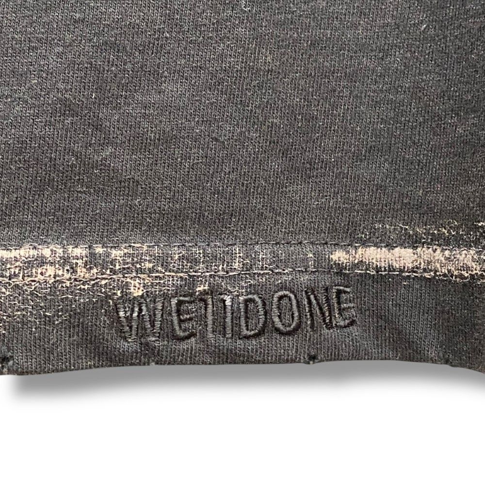 WE11DONE 25SS BLACK PIERCING DETAIL T-SHIRT Sサイズ ブラック