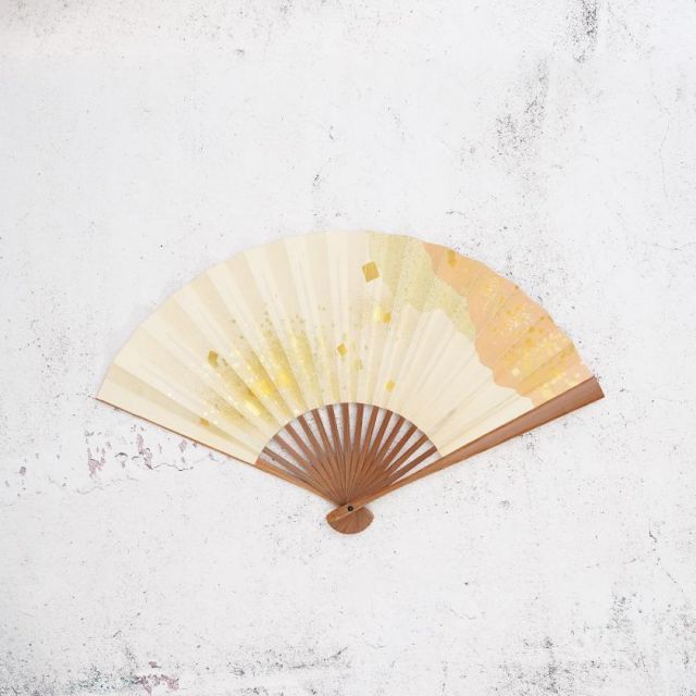 扇子 女持 箔 橙 本煤竹 | 江戸扇子｜雲錦堂 深津扇子店