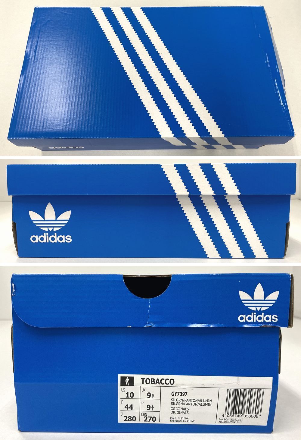 adidas Originals Tobacco アディダス オリジナルス タバコ "Silver Green/Pantone/Alumina"　28cm　スニーカー【中古】【77-20240923-B-228】【併売商品】