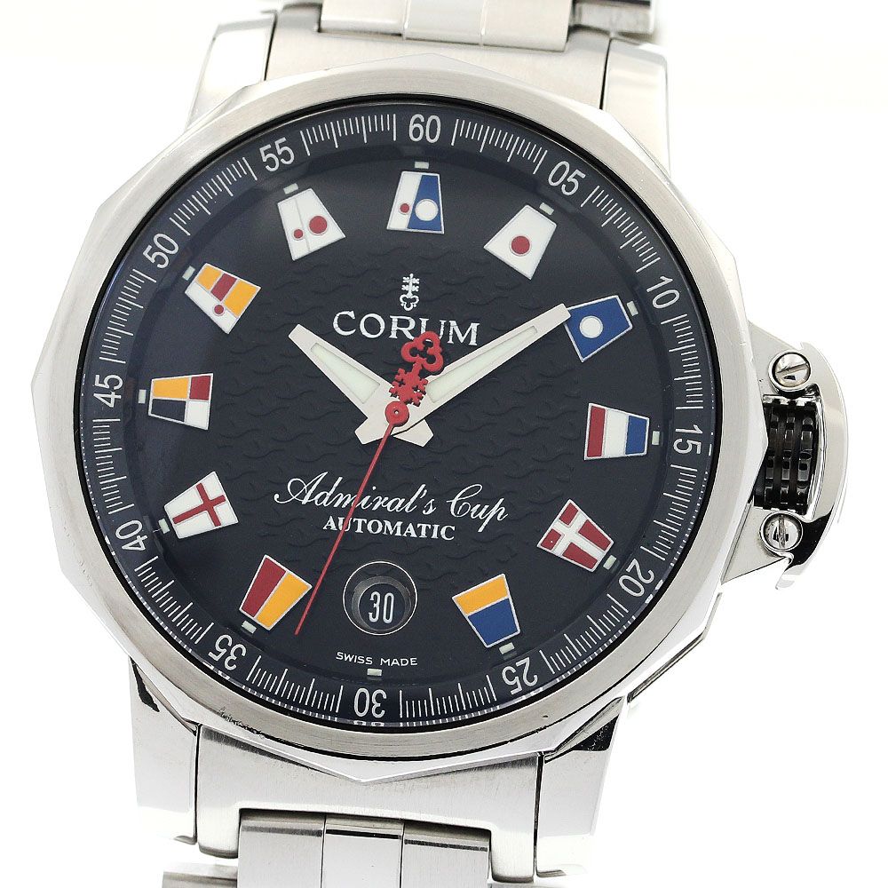 コルム CORUM 082.831.20 アドミラルズカップ トロフィー41 デイト 自動巻き メンズ_909604