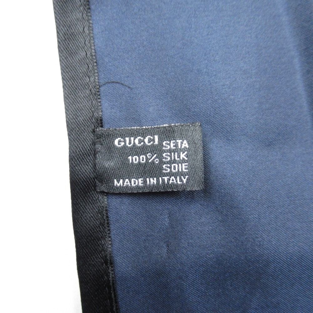 『GUCCI』グッチ GG柄ジャガードストール 新品同様 GUCCI グッチ GGキャンバス 総柄 シルクジャガード